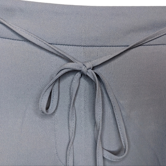 Zara Basics Women's Tie-Waist Lightweight Blue Pants 💙 - Picture 9 of 16